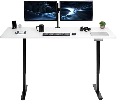 VIVO White 71 x 30 in Standing Desk, DESK-KIT-E2B7W