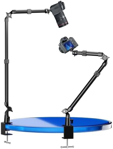 EMART 40" Overhead Camera Mount with Serrated Bite Magic Arm&1/4" Ball Head