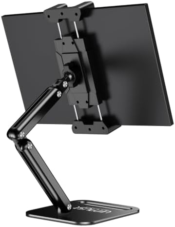 Urmust Dual Arm 15.6" Portable Monitor Stand with 360° Rotating Base B-M