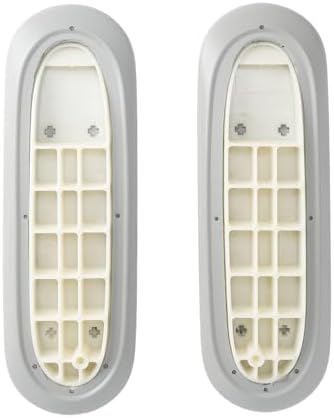Arm Pads Caps Replacement for Herman Miller Sayl Office Chair, Fixed and Height-Adjustable Armrest, Light Gray Vinyl (1-Pair)