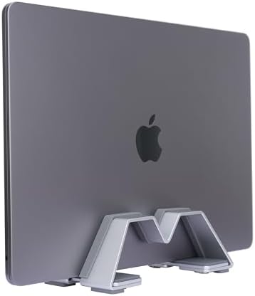 Adjustable Vertical Laptop Stand - Aluminum, Universal Fit for All Laptops (10-30mm Thickness) - Fashion Design, Adjustable Width, Anti-Slip & Scratch-Resistant, Patented Design