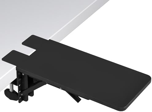 BONTEC Desk Extender Tray, 11.8 x 5.9 Inch, Black Pattern
