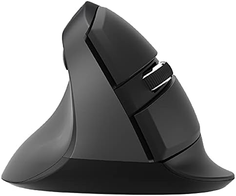 J-Tech Digital Ergonomic Left Hand Mouse with Wireless Connection, AA Battery, 2.4GHz Nano Transceiver, 800, 1200, 1600, 2400 Adjustable DPI; Compatible with Windows and MAC OS [V628ML]