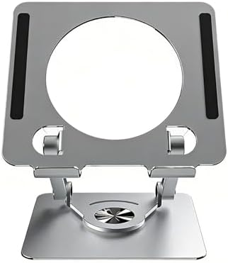 Adjustable Tablet Holder, Carbon Alloy with 360 Rotating Base, Laptop Portable Stand for Offices Home Drawing Ergonomic Supplies