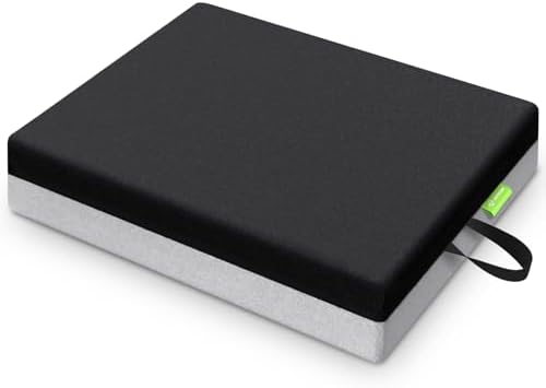 AUVON Ventilation Seat Cushion with Innovation Heat Dissipation Design, Wheelchair Cushion with Supportive Memory Foam, Waterproof & Anti-Slip Cover, Improve & Tailbone Comfort (Black, XX-Large)