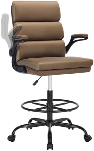 amseatec Drafting Chair, Tall Office Chair with Footrest for Standing Desk
