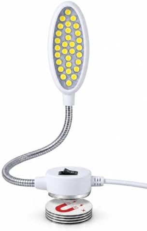 Dimmable Sewing Machine Light, 6.56ft Cord, Magnetic Base 30-LED Work Lamp