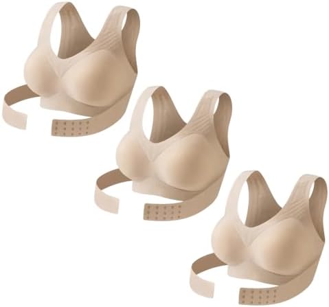 Posture Corrector Bra for Women Wireless Front Closure Cross Back Bras