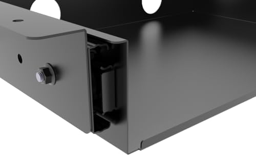 13 inch Under Desk Slide Out Storage Shelf with Cable Managment
