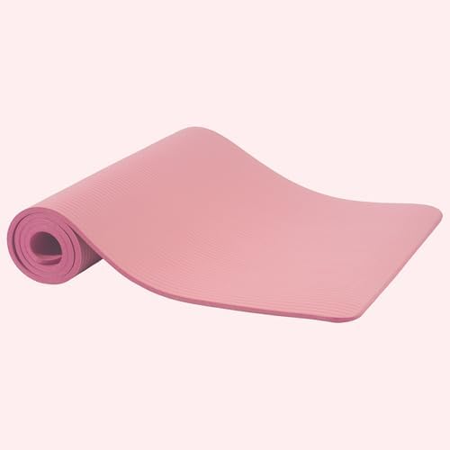 Fitvids 1/2-inch Thick High Density Exercise Yoga Mat with Carrying Strap