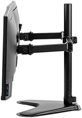 Fellowes 8043701 Professional Series Free Standing Computer Monitor Stand for 2 Monitors with Horizontal Monitor Arms, 27 Inch Monitor Capacity