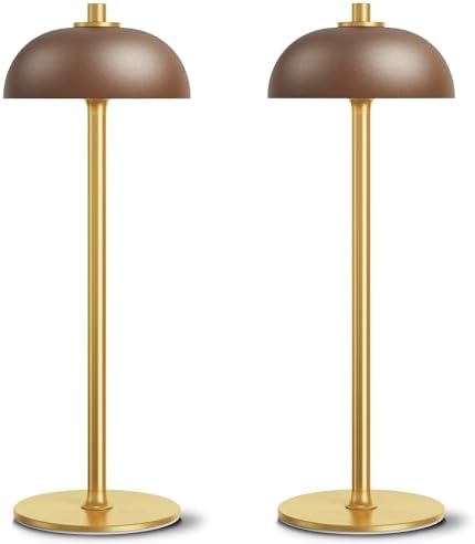 2 Pack Cordless Table Lamp Rechargeable, 5000mAh Battery Table Light