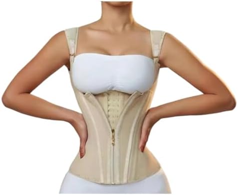 PetPhindU Shoulder Straightener Posture Corrector, Waist Trainer for Women, Tummy Control Sports Girdle Posture Corrector (Beige,Small)