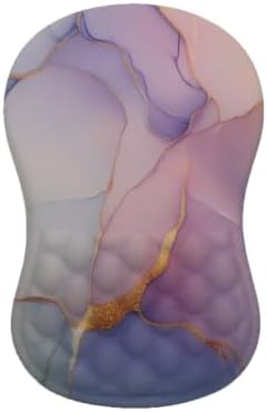 Ergonomic Mouse Pad with Wrist Support to Reduce Pressure and Fatigue, Memory Foam Filling, Non-Slip PU Grip Base
