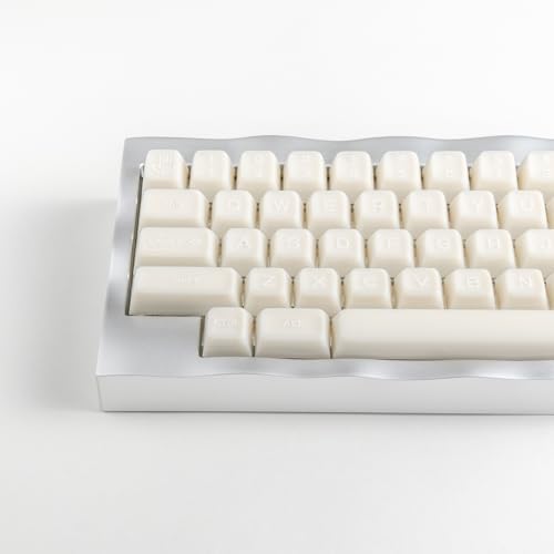 ULTRAEQUIP White Jade Keycaps, 160 Keys Double Shot PBT Keycaps RSA Profile, Translucent Shine Through, Custom Set with Split 7U Spacebar for Alice ISO ANSI 60, 75, 80, 95, 100% Mechanical Keyboard