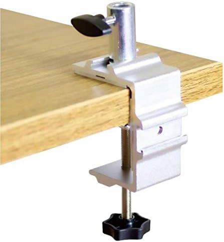 Replacement Clamp for 1/2” Base Magnifying Lamp，Desk Lamp，Magnify Lamp，Swing Arm Lamp，Phone Mount，Ipad Mount，Tablet Holder，Mic Holder (Silver)