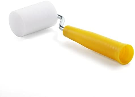 NANJA 2Inch Mini Foam Paint Roller Kit 6 Refills,Tray,Handle for Smooth