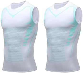 Compression Shirt Men Slimming Body Shaper Vest Crewneck Workout Tank Top