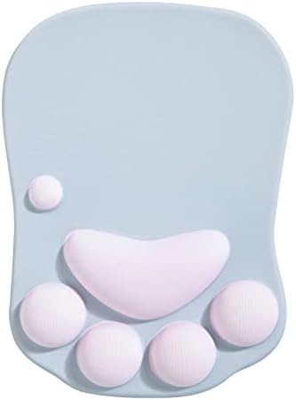 Cat Paw Mouse Pad, Ergonomic Mouse Mat with Wrist Support