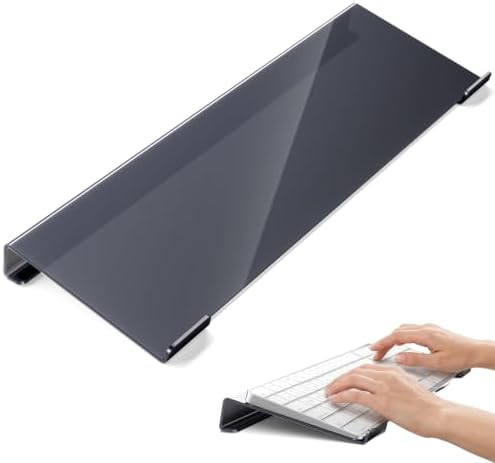 Vaydeer Keyboard Stand for Desk, Acrylic Tilted Computer Keyboard Riser