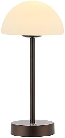 JONATHAN Y Xavier 12.5" Metal Cordless LED Table Lamp, Oil Rubbed Bronze