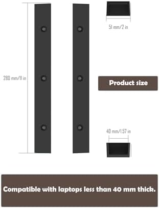 Under Desk Laptop Holder, Under Desk Rack, (Black)