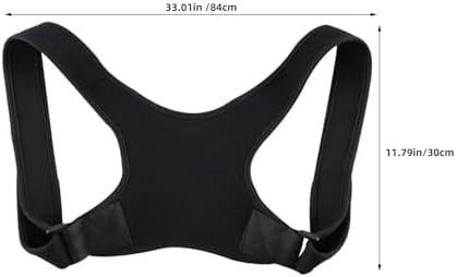 2pcs Hunchback Posture Corrector Shoulder Support Brace Black