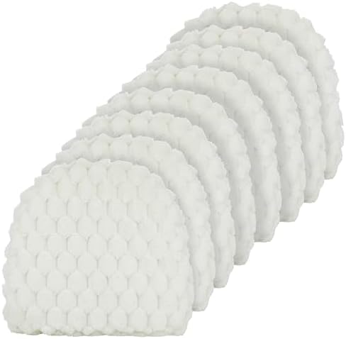 Klear Vu Raindrop The Gripper Non Slip Chair Cushions, Soft & Comfortable Seat Pad, Sitting Pillow for Kitchen, Dining or Office, 8 Count (Pack of 1), Podcast White