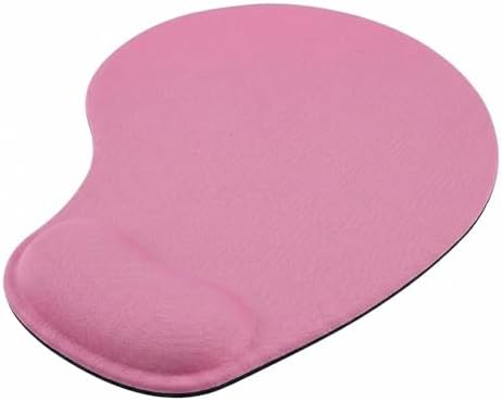 Silicone Wrist Rest Mouse Pad, Ergonomic Memory Foam Cushion, Non-Slip Rubber Base, Surface for Office, Gaming, Home - Comfortable Support to Reduce Wrist Fatigue (Pink) 1Pcs