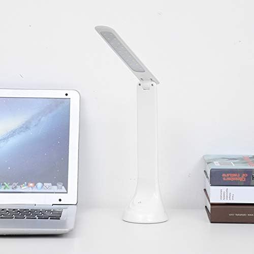Rechargeable Folding LED Desk Lamp, Eye Care Table Light with 3 Brightness Levels, 18 LED Bulbs Anti - Glare for Reading Study, USB Charging Desktop Lamp for Home Office