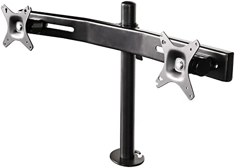 Kantek Dual LCD Monitor Arm for STS800/STS810 Sit to Stand Systems (STS802), Black
