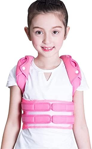 Posture Corrector Adjustable Back Shoulder Straighten Orthopedic Brace Belt for Kyphosis, Chest Slouching and Humpback, Improving Posture Back Posture (Color : Pink, Size : X-Large)