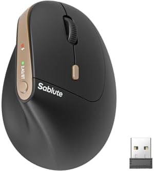 SABLUTE MAM3 Ergonomic Mouse, Wireless Mouse for Small/Medium Hands