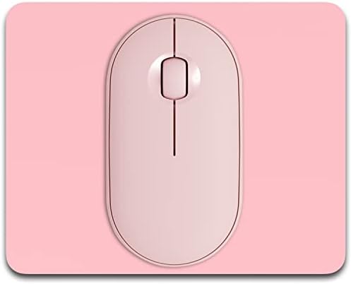 Dapesuom Small Mouse Pad, 5 x 6 Inch Thick Rubber Premium-Textured Non-Slip Portable & Washable Mini Mouse Mat for Women Men Wireless Laptops Keyboard Tray Gaming Computer Office Travel, Pink