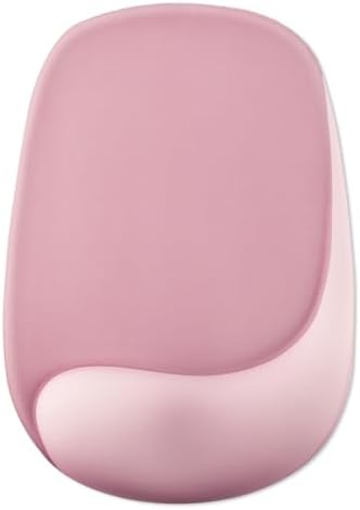Mouse Pad with Wrist Rest Support, Ergonomic Mousepad with Comfortable Gel Cushion, Gaming Mouse Pad with Non-Slip PU Base, Relieve Pain Relief, for Home Office Computer Laptop, Pink