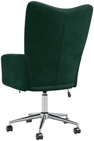 Velvet Relaxing Chair, Adjustable Swivel Office Desk Seat