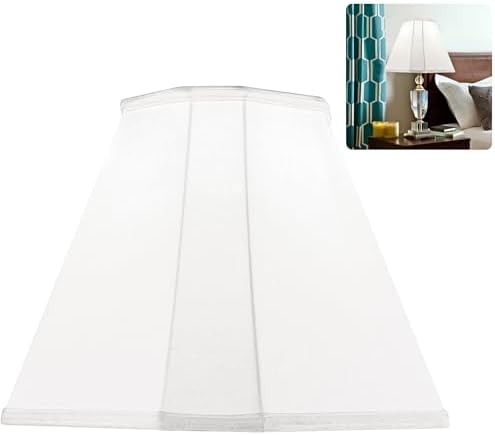 GO&SO Off-White Lamp Shades 1Pc,6.5" x 13" x 10.5",Bell Lampshade