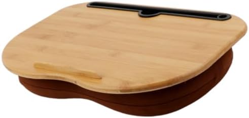 Toddmomy Bamboo Tablet Table Stand with Slot, Lightweight Laptop Holder