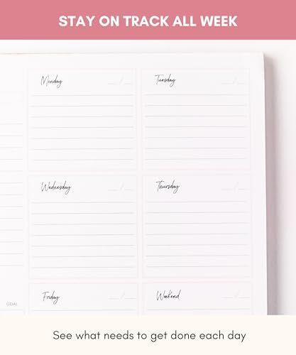 Lamare Weekly Planner Notepad – Premium Undated Weekly To Do List Notepad