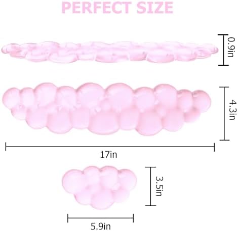 Gel Cloud Wrist Rest Keyboard, Ergonomic Keyboard Wrist Rest, Pink