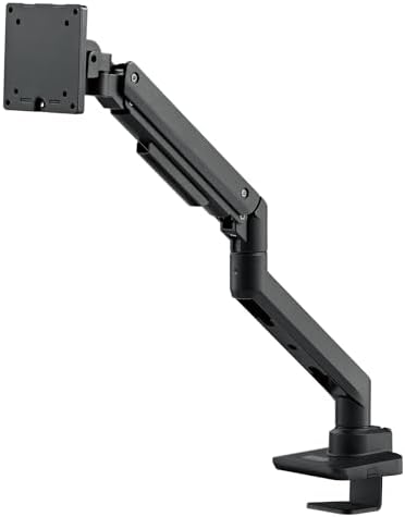 SilverStone Technology ARM14 Black Single Monitor Arm with Heavy-Duty Gas Spring Design and Wide adjustability, SST-ARM14B