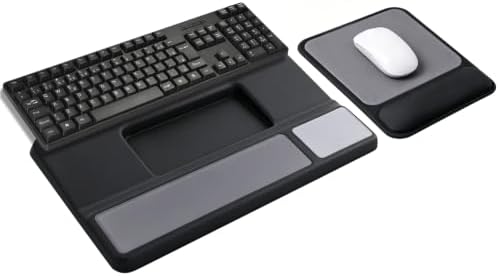 JIKIOU Keyboard Stand and Mouse Pad Set with Wrist Rest
