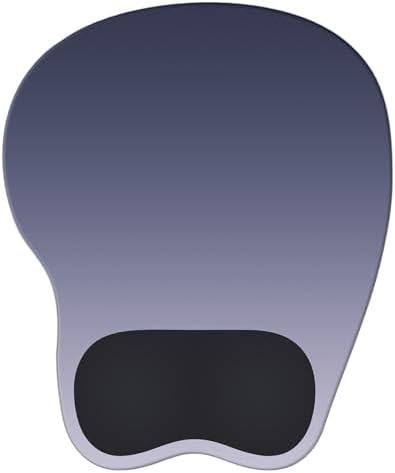 Ergonomic Mouse Pad,Non Slip Mousepad Wrist Rest Support for Office, Computer, Laptop & Mac(A-Black Grey)