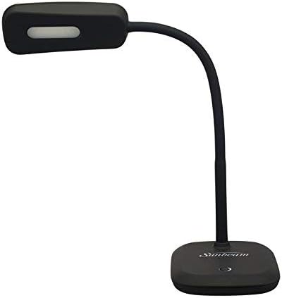 SUNBEAM Flexible Neck LED Desk LAMP Adjustable Light Energy Star Black