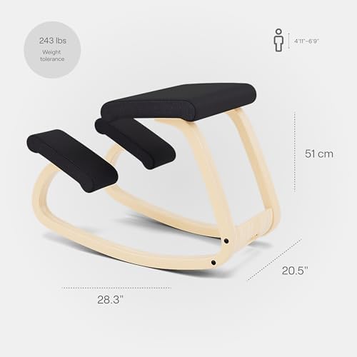 Varier Ergonomic Kneeling Chair, Rocking Knee Stool for Home Office Desk