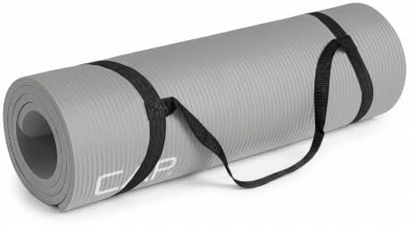 CAP Barbell 1/2-Inch High Density Exercise Yoga Mat with Strap | Multiple Options