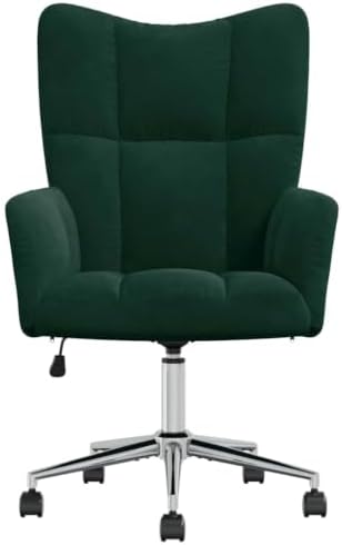 Velvet Relaxing Chair, Adjustable Swivel Office Desk Seat