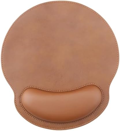 Leather Mouse Pad Wrist Support Ergonomic Mousepad for Desk Laptop