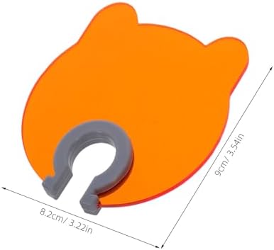 2pcs Bear Shaped Nail Lamp Shield for UV Nail Lamps with Enhanced Light Filtering and Eye Protection Orange Plastic Cover for Home Use and Salon Settings Blue Light Blocking
