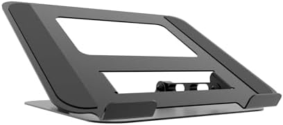 Multi-Angle Laptop Stand – Adjustable Ergonomic Desk Stand for 10–17" Laptops, Foldable & Portable, Ventilated Cooling Design, Non-Slip Base, Aluminum Computer Riser for Home & Office